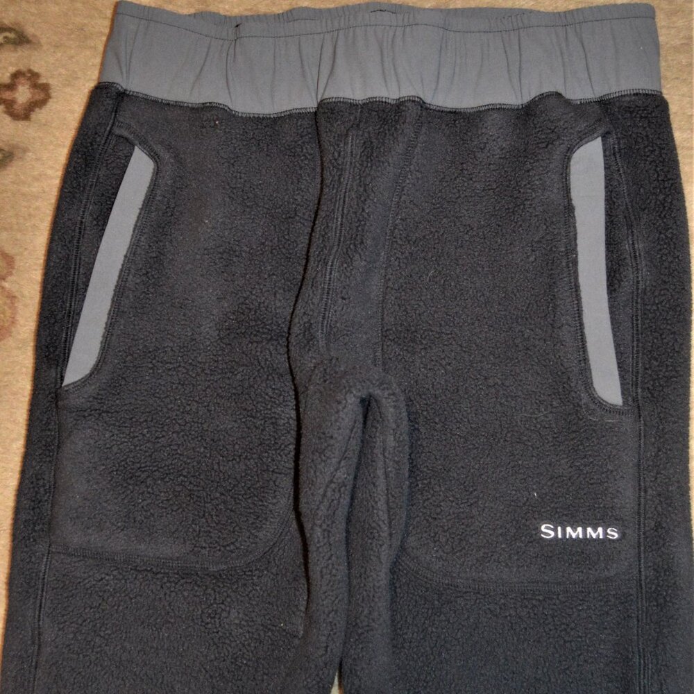 Simms fishing pants small gray double thick well made 30" waist